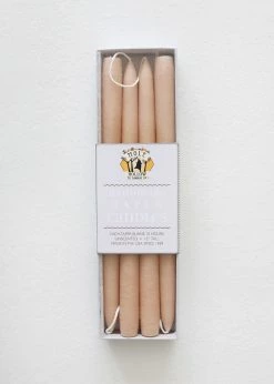 Afloral Pack Of 4 Ivory Hand-Dipped Taper Candles - 12
