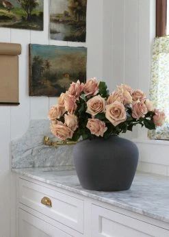 Afloral Pink Mauve Silk Rose Flower - 21.5"