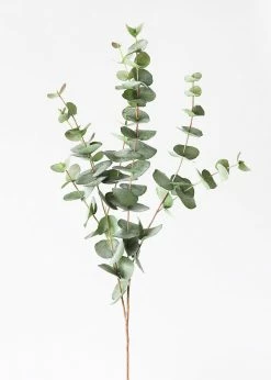 Afloral Green Grey Artificial Spiral Eucalyptus - 40"
