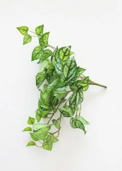 Afloral Artificial Plants UV Protected Peperomia Fake Hanging Plant - 19.5"