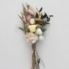 Afloral Dried Flowers Pink And Yellow Dried Flower Bouquet - 6.5-12"