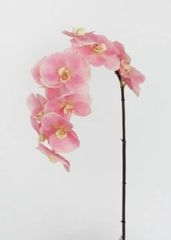 Afloral Large Pink Real Touch Fake Orchids - 44"