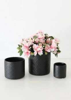 Afloral Artificial Flowers Pink Azalea Silk Flowers Bush - 13