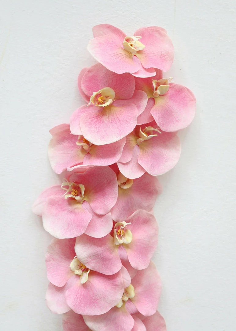 Afloral Large Pink Real Touch Fake Orchids - 44"