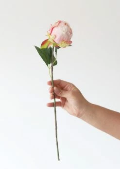 Afloral Artificial Flower Pink Peony Bud - 18