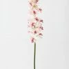 Afloral Artificial Flowers Pink Mauve Fake Cymbidium Orchid - 31"