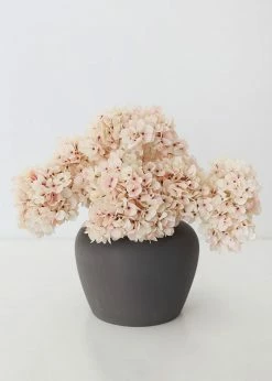 Afloral Artificial Flowers Blush Oversized Hydrangea Silk Flower - 27"