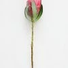 Afloral Artificial Flowers Pink Faux Protea Bud Flower - 18.5"