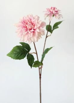 Afloral Fake Flowers Pink Real Touch Dahlia - 23.5"