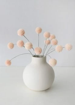 Afloral Artificial Craspedia Billy Buttons In Pink - 21"