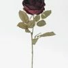 Afloral Eggplant Silk English Cabbage Rose - 25"