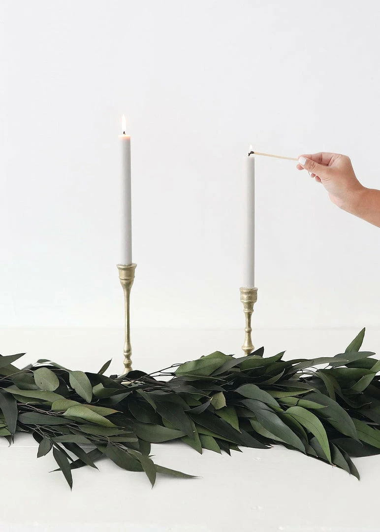 Afloral Set Of 2 Aluminum Candlestick Holders - 7.5-9.5"