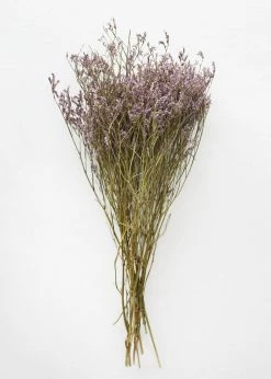 Afloral Natural Dried Purple Statice Flowers - 18-24" Dried Flowers