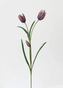 Afloral Purple Fritillaria Lily Wildflowers - 27" Artificial Flowers