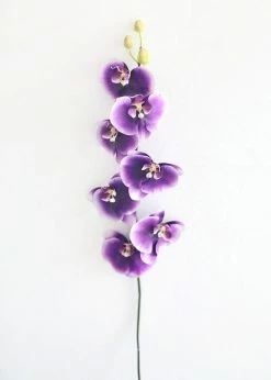 Afloral Faux Phalaenopsis Orchid In Purple - 45"