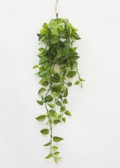 Afloral Artificial Plants Hanging Philodendron Bush - 49.5