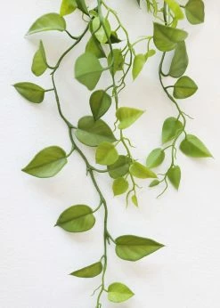 Afloral Artificial Plants Hanging Philodendron Bush - 49.5