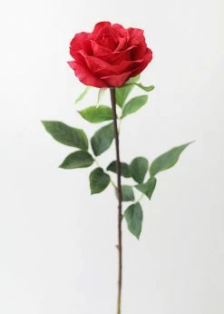 Afloral Red Real Touch Rose - 28" Artificial Flowers