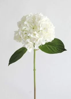 Afloral Real Touch Hydrangea In Talc White - 18"