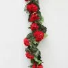 Afloral Geranium UV Protected Outdoor Flower Garland - 72"