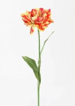 Afloral Red Yellow Artificial Tulip Flower - 25"