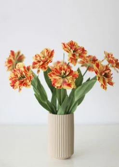 Afloral Red Yellow Artificial Tulip Flower - 25