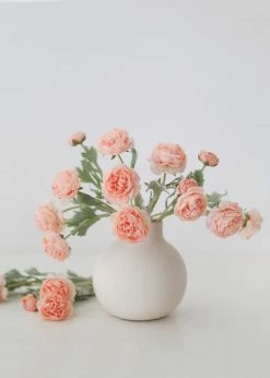 Afloral Artificial Flowers Ranunculus Fake Flowers In Pink - 19