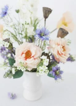 Afloral Artificial Flowers White Fake Waxflower Filler Flowers - 26