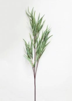 Afloral Artificial Plants Large Fake Eucalyptus Leaf Branch - 43"