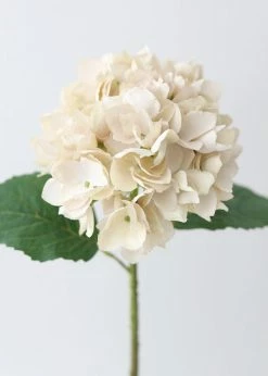 Afloral Beige Artificial Hydrangea Flower - 19"