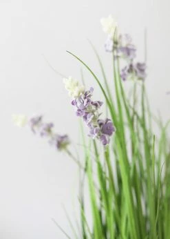 Afloral Fake Wildflowers And Grass Plant In Pot - 24"