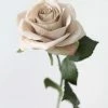 Afloral Artificial Flowers Rose In Taupe Beige - 21.5"