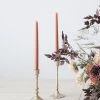 Afloral Set Of 2 Aluminum Candlestick Holders - 7.5-9.5"