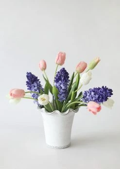 Afloral Wakefield Whitewashed Clay Pot With Drainage - 7