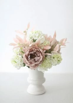 Afloral Fake Seeded Eucalyptus Leaves In Blush - 18