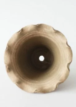 Afloral Wakefield Ruffled Clay Pot With Drainage - 9