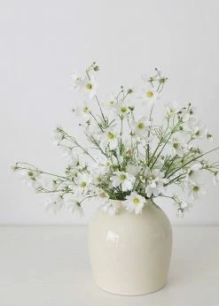 Afloral Artificial Flowers White Artificial Cosmos Flowers - 37