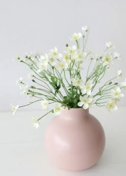 Afloral Artificial Flowers Cream White Artificial Buttercups - 25