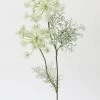 Afloral Artificial Flowers White Fake Queen Anne Wildflowers - 33"