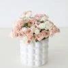Afloral Hobnail Textured Pot In White - 5.25" Vases
