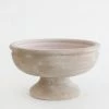 Afloral Vases Whitewashed Compote Bowl - 6.25"