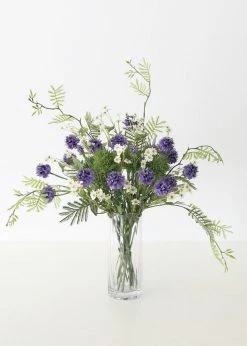 Afloral Clear Glass Vase With Gold Rim - 8