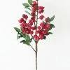 Afloral Artificial Plants Artificial Winter Red Berry Pick - 14"