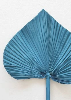 Afloral Blue Dried Palm Spear - 14-16" Dried Flowers