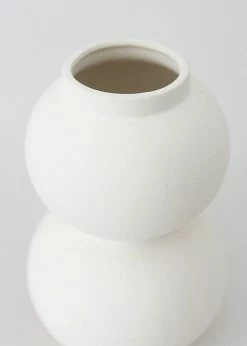 Afloral Matte Ceramic Double Orb Vase - 8