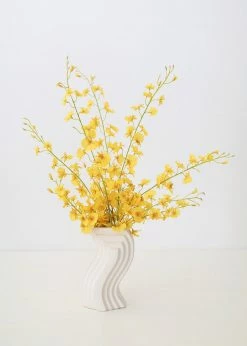 Vases Afloral Nordic Cream White Wave Vase - 8