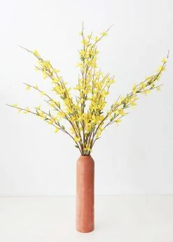 Afloral Artificial Forsythia Branch In Yellow - 38