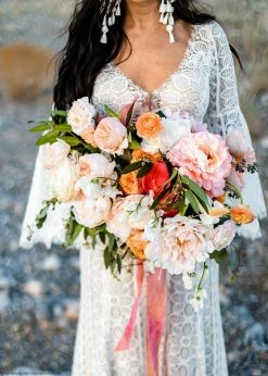 Afloral Silk Flower Peony In Pink - 23