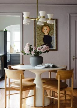 Afloral Smoky Lavender Fake Rose - 21.5" Artificial Flowers