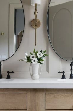 Afloral Artificial Flowers Real Touch White Anemone Flower - 14